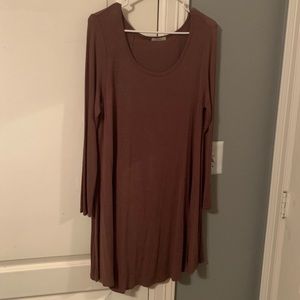 long sleeve t-shirt dress